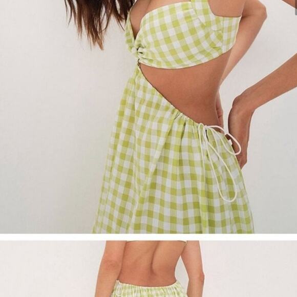 NWT For Love & Lemons Maureen Midi Gingham Dress Size XS - Picture 4 of 5